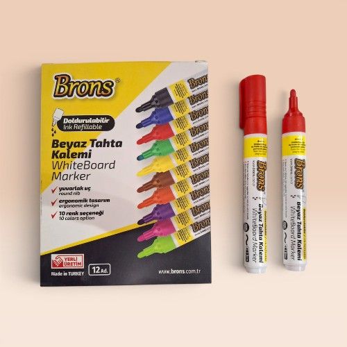 [P-MW215050] Brons Marker White Board Red