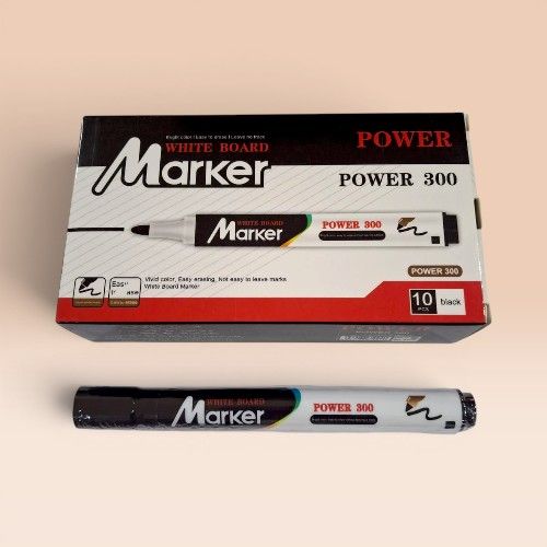 [P-MW219050] Power Marker White Board - 300 - Black