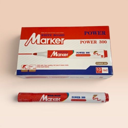[P-MW220050] Power Marker White Board - 300 - Red