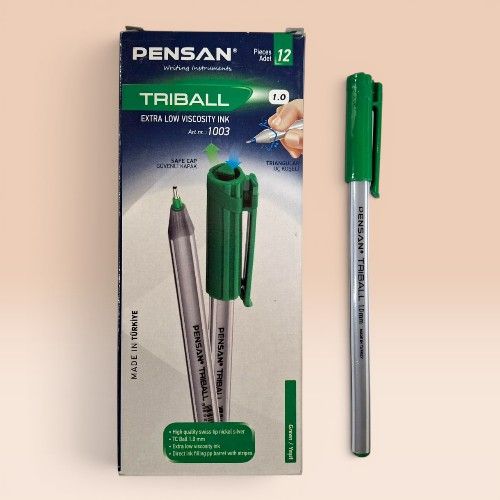 Ballpoint Pen Model Triball Size 1.0mm Green Pensan