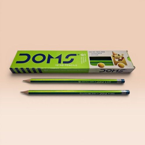 [P-PE110050] Doms Pencil Without Ereaser - Hb - DM18606 - 1