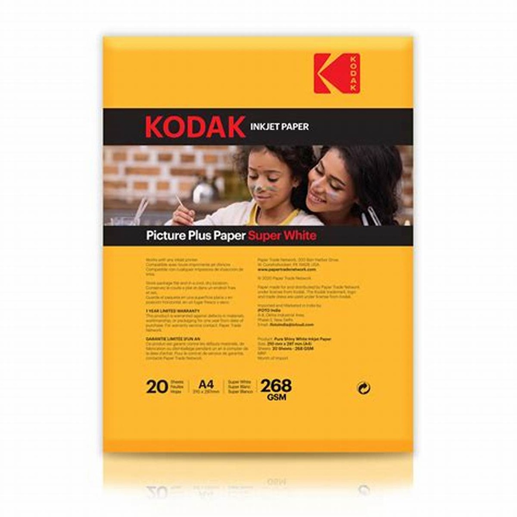 [A-PC209050] Kodak Paper Glossy 235 Gsm, A4 Sheets