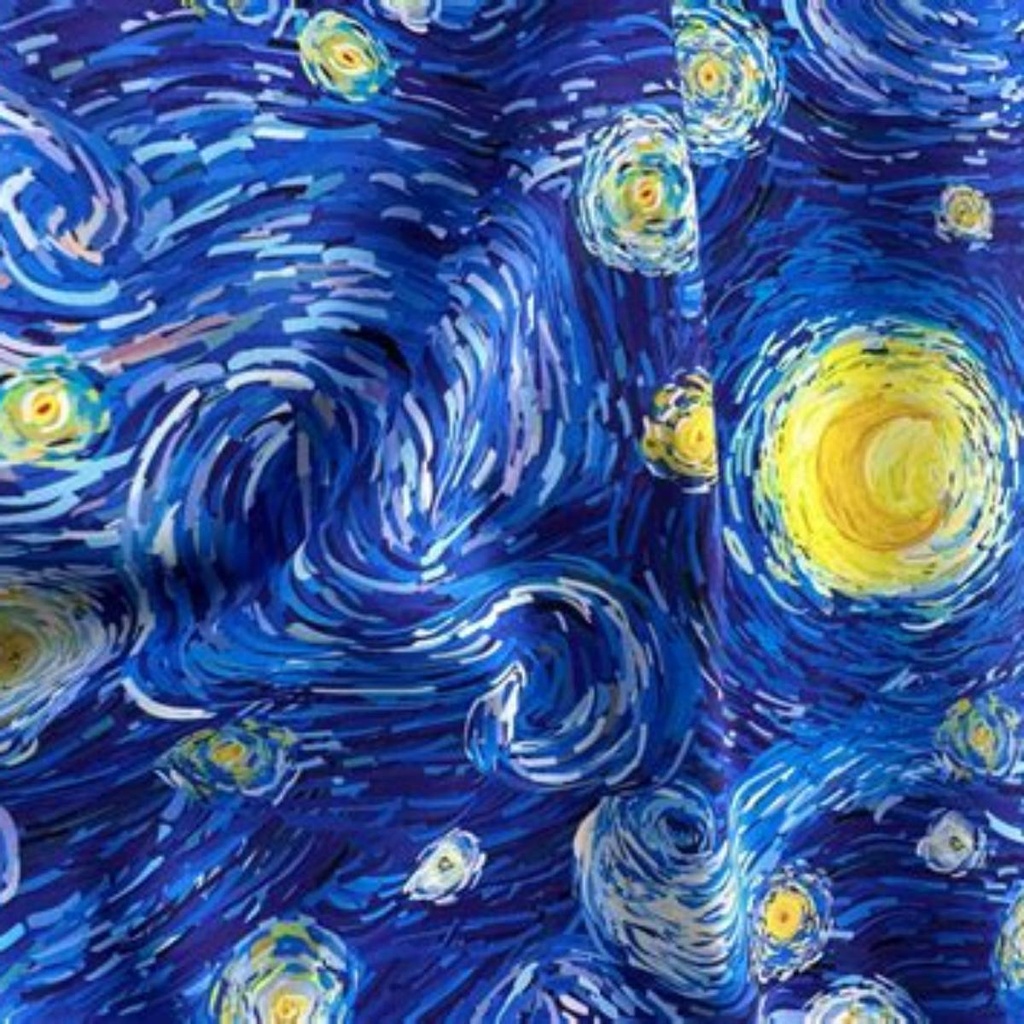 Office Mix Fabric Gogh 23m Light Blue