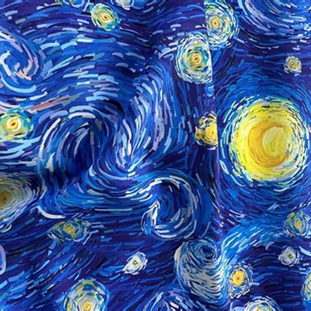[C-AF095050] Fabric Gogh A4  Set10 Biugh
