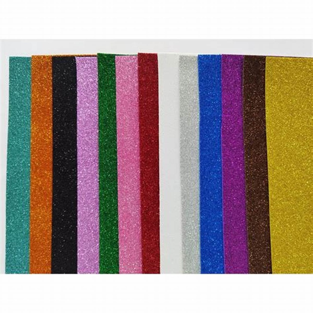 Office Mix Foam Glitter 50 x 70 Dark Brown