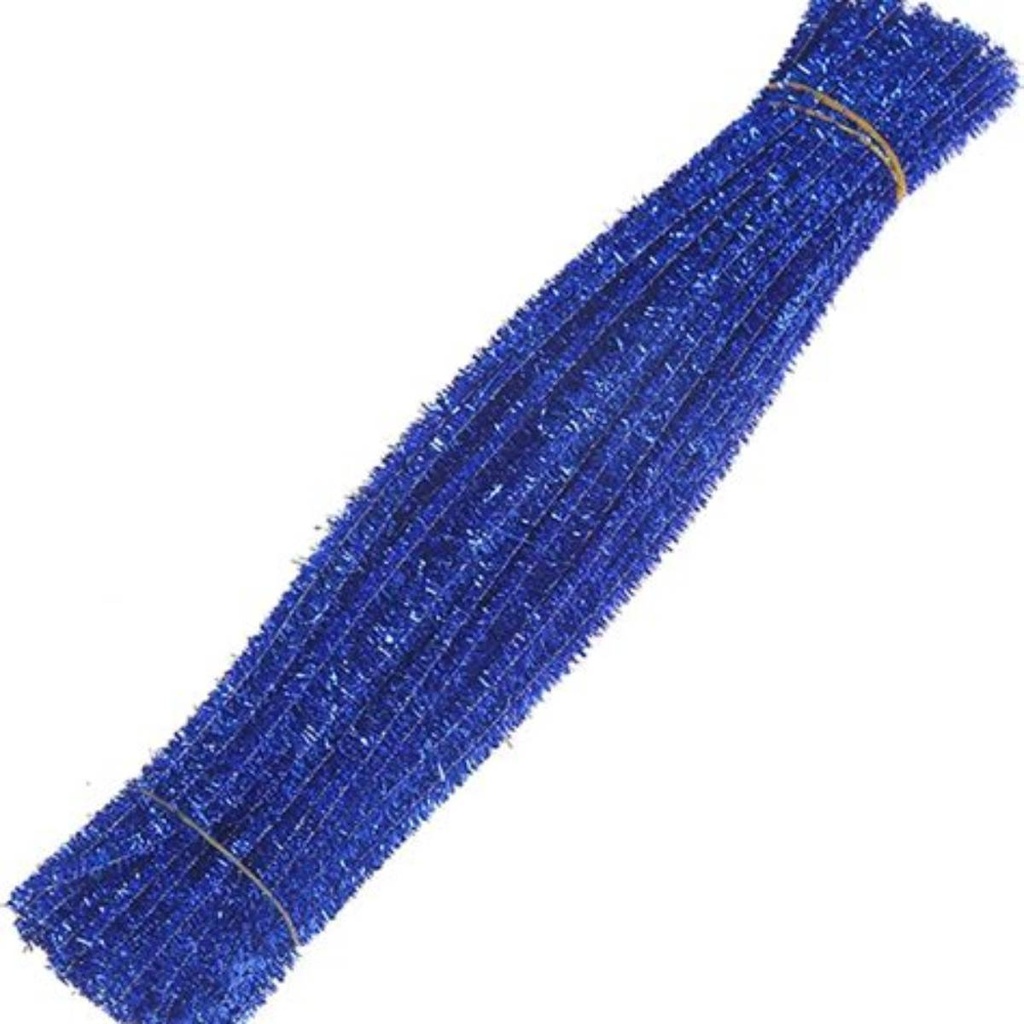 [C-AR567050] Pipe Cleaner Glitter 25 Stick Blue Office Mix