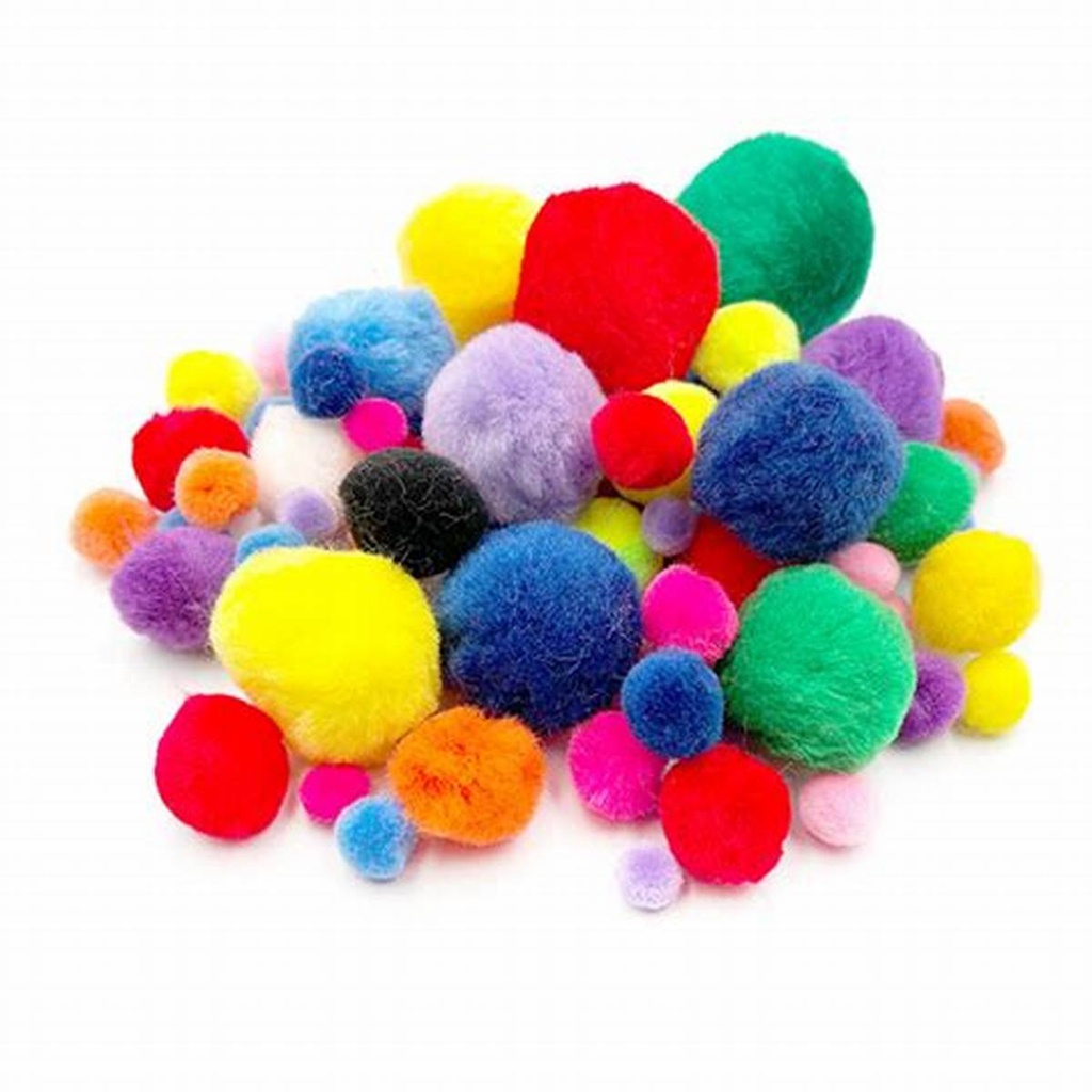 [C-AR628050] Pom Pom Balls - Pack 25 - Small - Colors