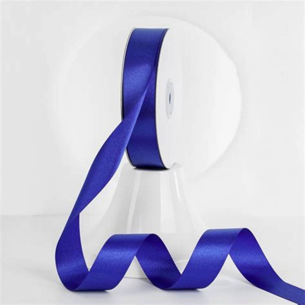 [C-AR633050] Office Mix Satin Ribbon Roll 1 cm Blue