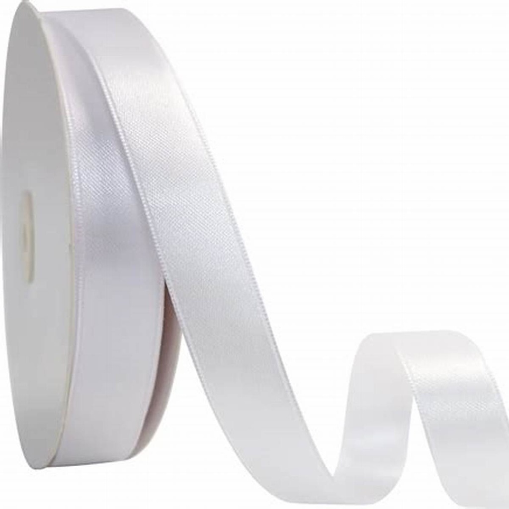 Office Mix Satin Ribbon Roll 2 cm White