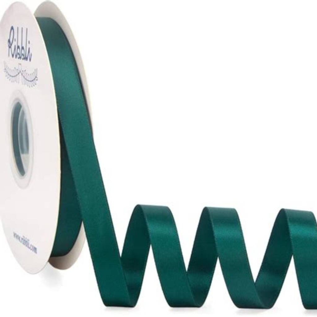 [C-AR669050] Office Mix Satin Ribbon Roll 2 cm Dark Green