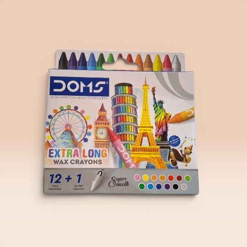 [C-SH429050] Wax Crayons 12 Color Jumbo 7124 Doms
