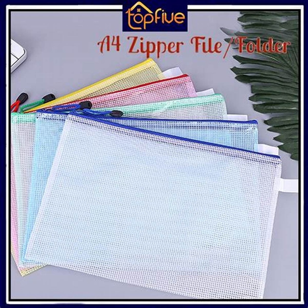[F-FZ126050] A4 File Zip Fabric