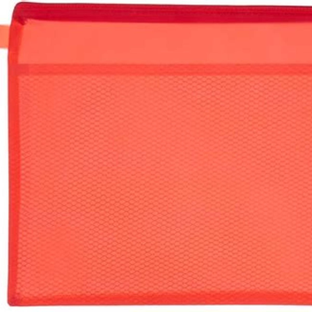 [F-FZ139050] File Zip Fabric - A3 - Red