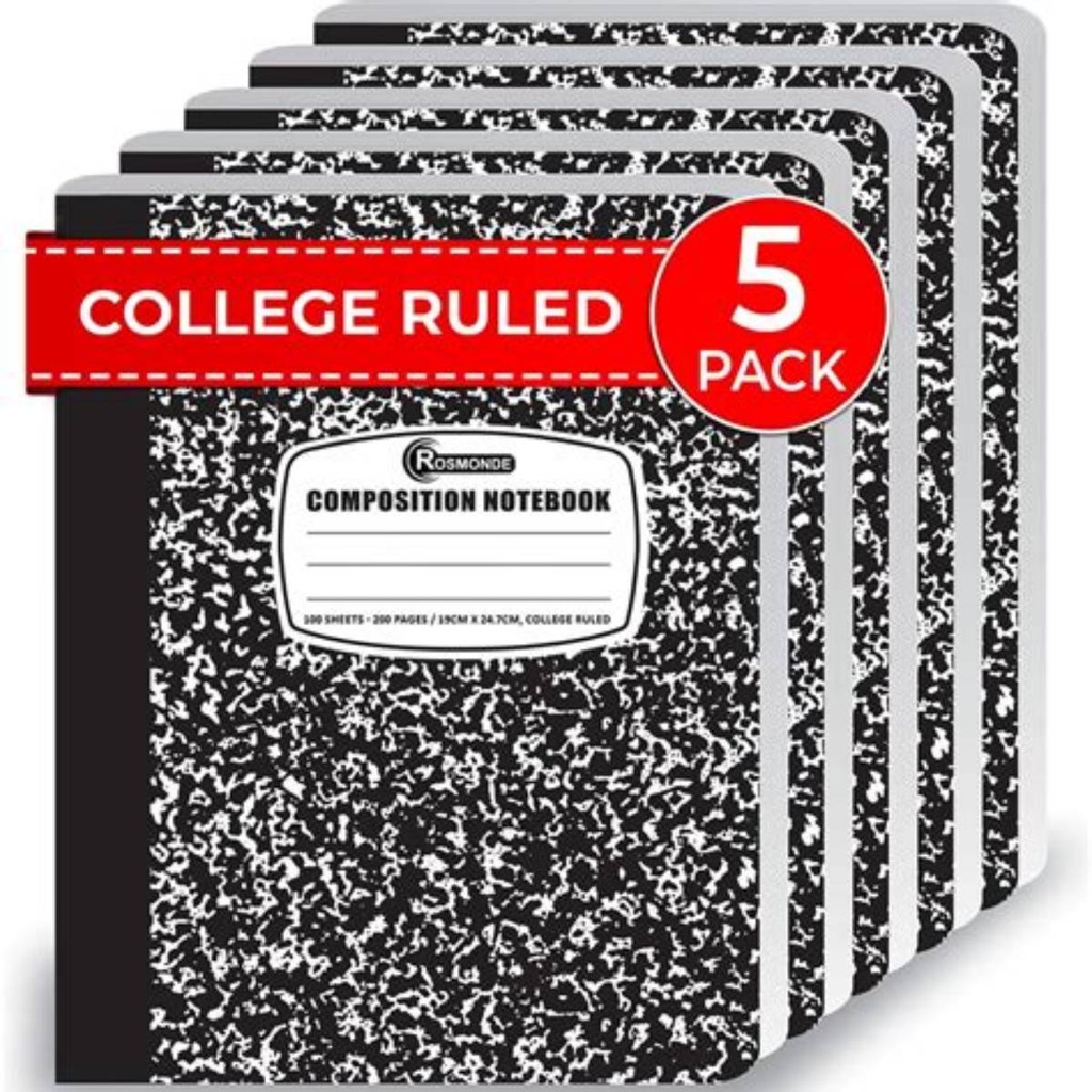 Note Book 200 Sheets A4 / 5 Subject Mega