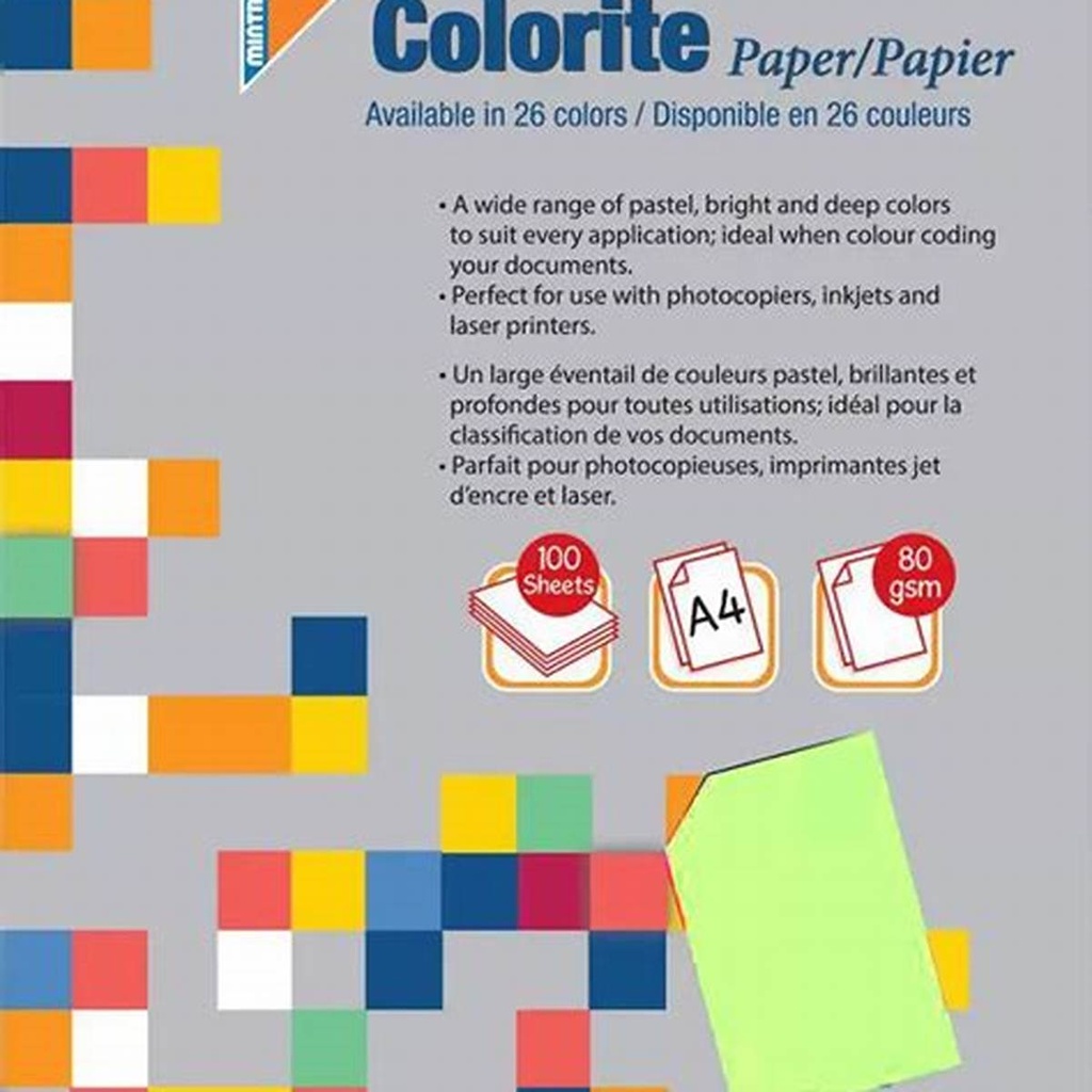 [N-PC308001] Mintra Paper Flying A4 - 80 gsm 100 Page - 21108 - Yellow