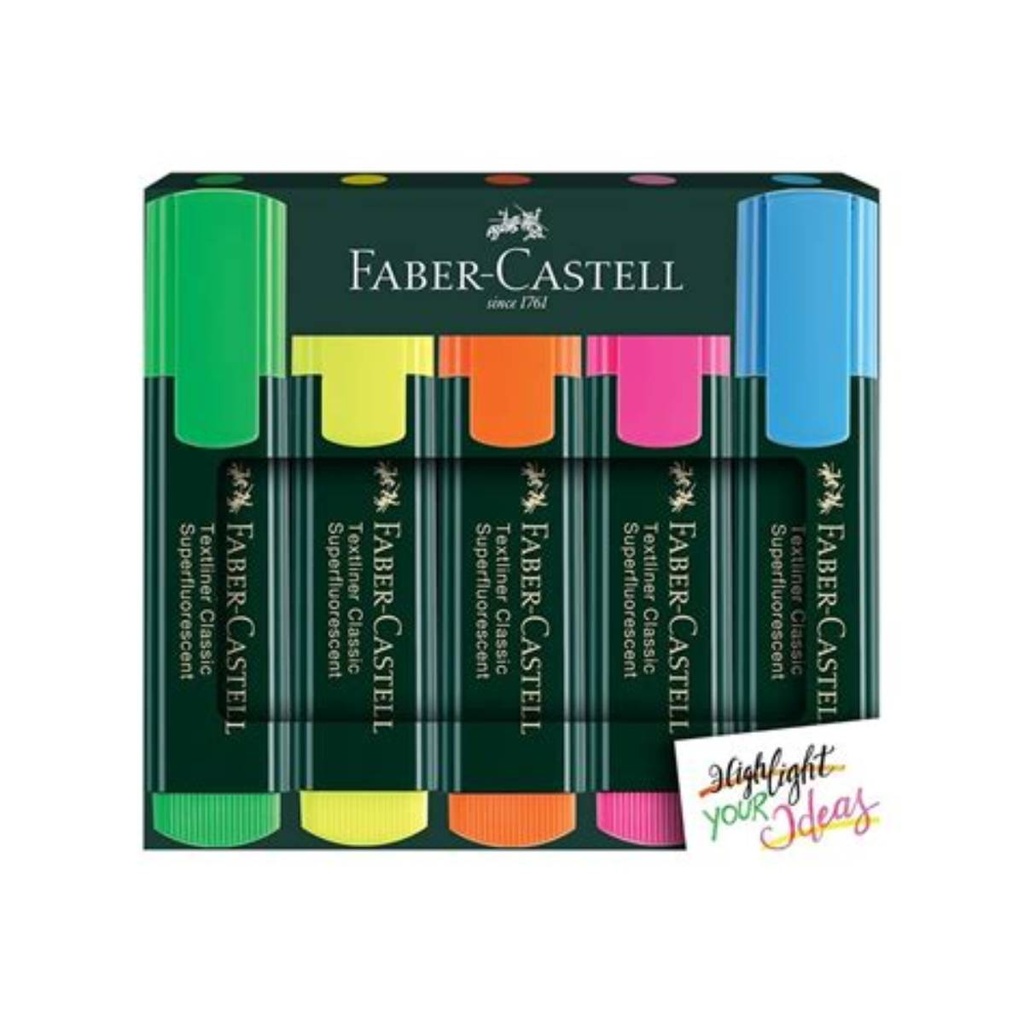 [P-HP202009] Highlighter Set4 Pens Color Fabercastel