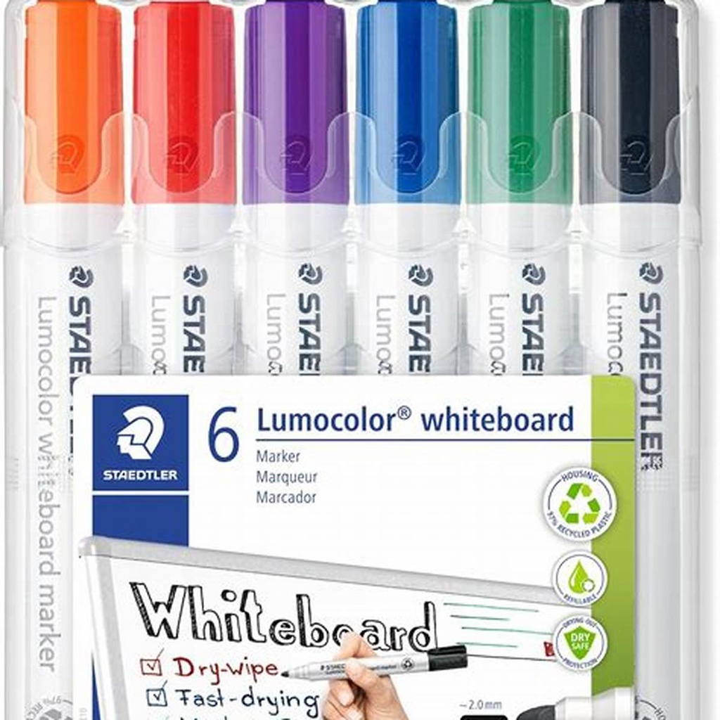 9 Staedtler Whiteboard Marker Red Model 351