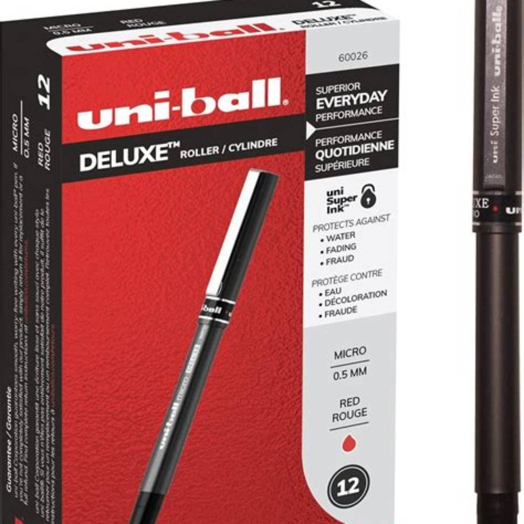 [P-PF108104] Red Uni Ball Rollerball pen Fineum 120