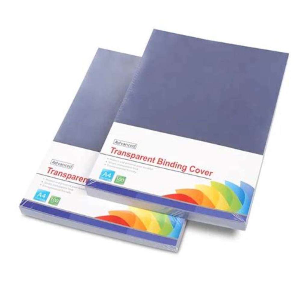 Prima Binding Cover Transparnce Front Size A4 - 300micron - Pack50