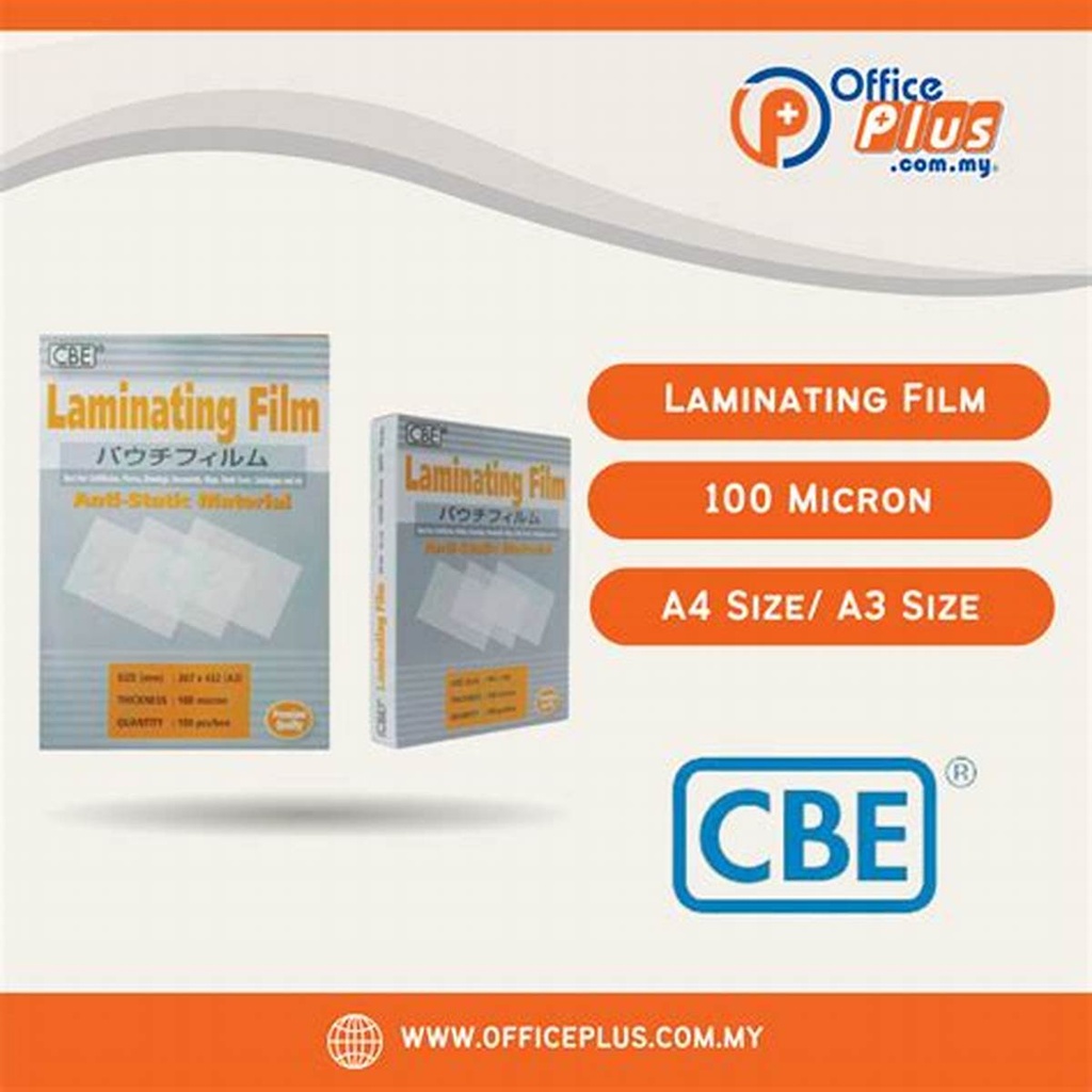 Lamination A3 100 Micron 100 Sheets