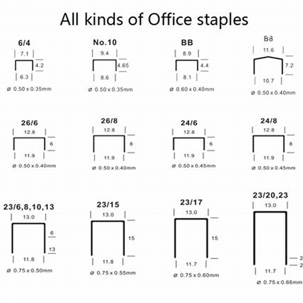 [S-ST303068] Staples, Size 24 / 6, Matel, M&g