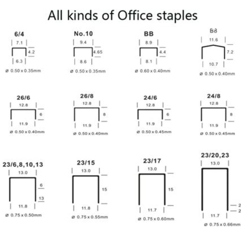 Staples, Size 24 / 6, Metal, - 5403 Hoo6N