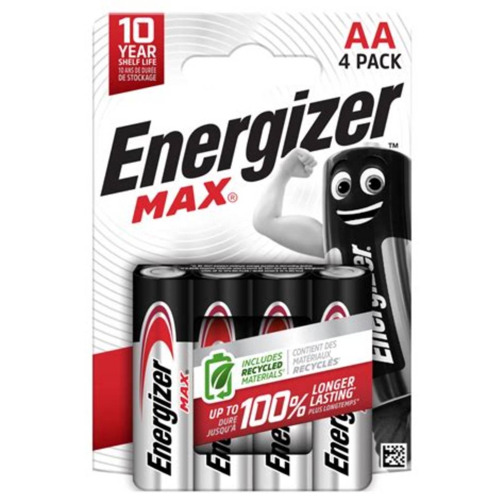 [T-BA301018] Batteries D Max  Energizer