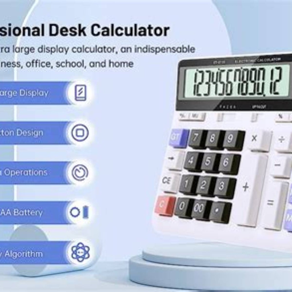 Calculator Model Cx - 50C - 12 Digits Eates