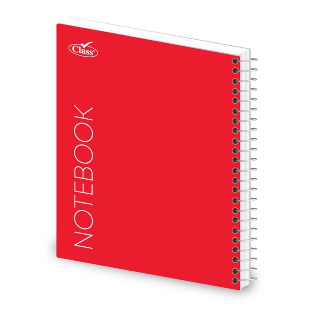 Note Book A4 With Pins Lines Red-100 Sheet