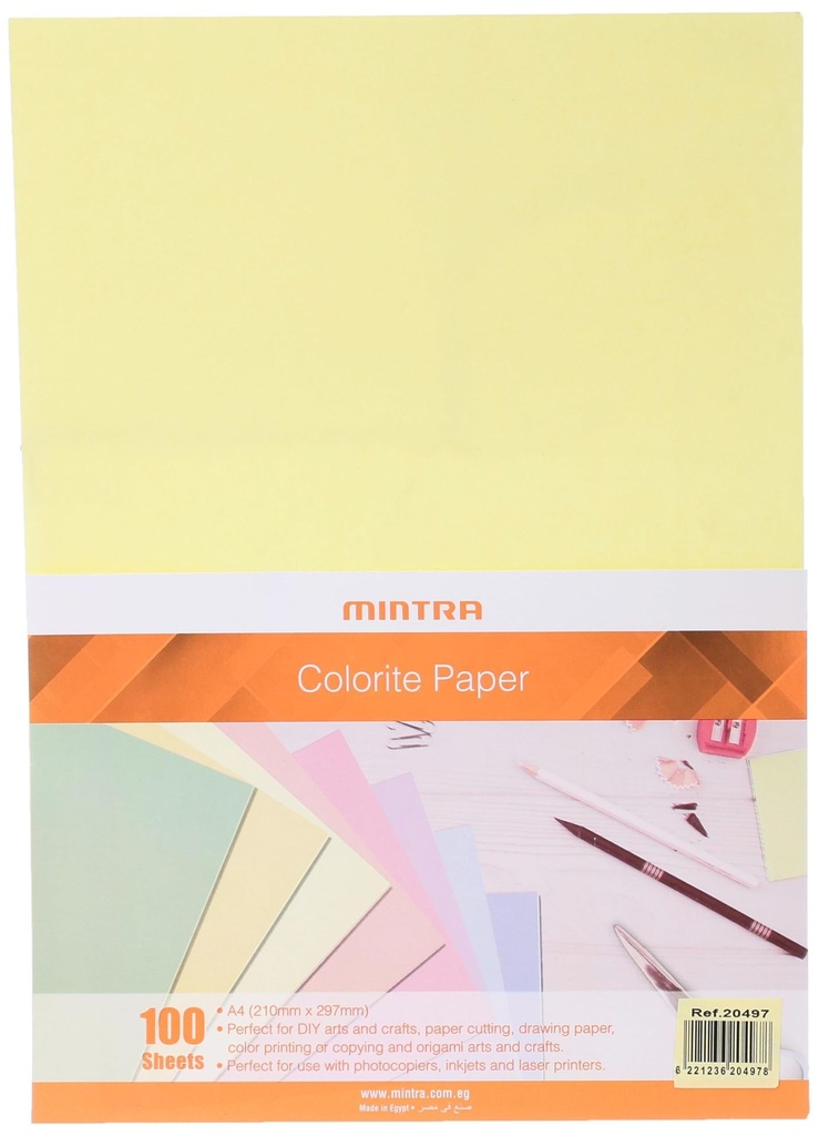 Paper Colors A4100 Page-Red-21124 Colorite Mintra