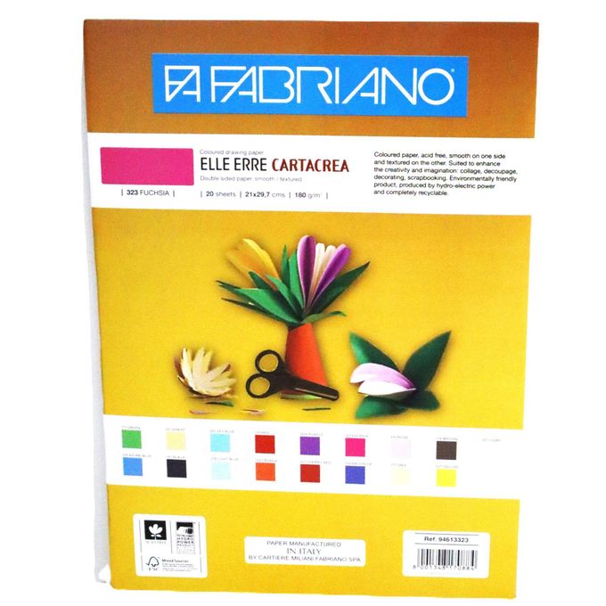 Paper Fabriano180 gm Packet 20Sheets-323-  A4-Fuchsia