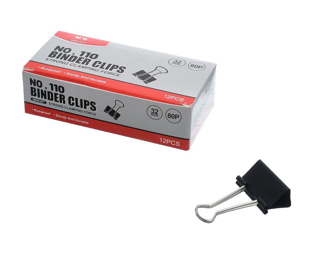 Bulldog (Binder Clips) Size32 mm Black