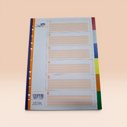 Separatore Plastic 1-6 Colors Digital -PP