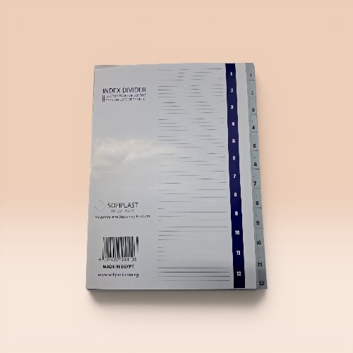 Separatore Plastic 1-12 Num-Color Sofiplast