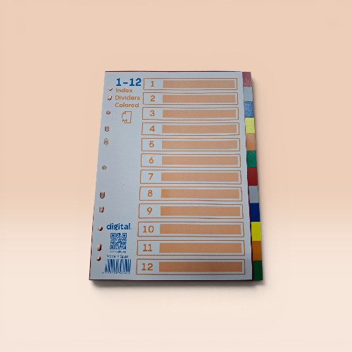 Sepratore  Plastic 1-12 Color and Numbers-MG-012 Midgo
